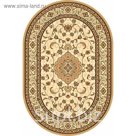 Ковёр Хит-Сет ПП OLYMPOS d389, 1 × 2 м, овал, BEIGE