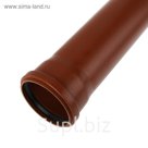 Труба канализационная SK-plast, наружная, d=110, 1000 мм