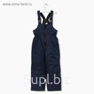 Полукомбинезон зимний для мальчика, рост 98 см, цвет тёмно-синий