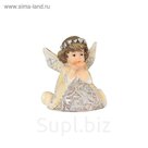 Фигурка декоративная "Ангел с сердечками", 7,5х5х8 см