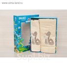 Комплект полотенец Best Rose, размер 70х140 см, 50х90 см, бежевый, 8255-05