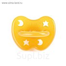 Пустышка анатомическая HEVEA Star&Moon, 3+ мес.