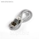 Провод для зарядки и передачи данных Akai, USB 2.0-micro USB, текст. оплетка, бело-черный