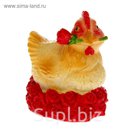 Сувенир "Курочка на розах" МИКС