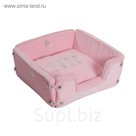 Корзина раскладная для кошек CAT LIFESTYLE розовый, 48 х 48 х 18 см