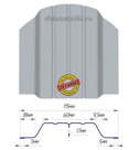 Металлический штакетник (евроштакетник) широкий 115мм Оцинкованный