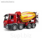Бетономешалка Mercedes-Benz, цвет жёлто-красный
