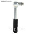 Адаптер питания автомобильный, + молоток, 2 USB, 1А, 2,1А, серый