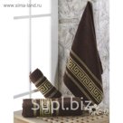 Полотенце Iteka, размер 90х150 см, коричневый, махра 350 г/м2