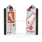 Автомобильное з/у EMY MY-112i (2.4A Fast Charge - 2 USB) с кабелем в комплекте