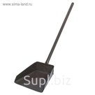Совок хозяйственный металлический с длинной ручкой (порошковое покрытие)