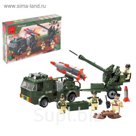 Конструктор "Ракетница", 242 детали и 4 фигурки военных