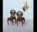 Набор с 2-мя стульями (коричневый) #