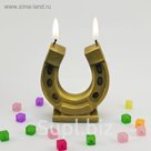 Свеча новогодняя "Подкова"