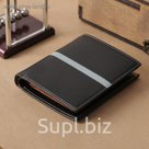 Портмоне мужское, 2 отдела, для карт, цвет чёрный
