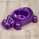 Горшок-игрушка «Бегемотик», цвет фиолетовый