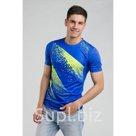 Футболка спортивная мужская вид 2 размер L цвет синий
