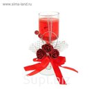 Свеча гелевая "Шикарные розы", цвет красный