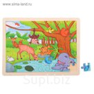 Пазл в рамке "Лесное озеро", 48 элементов