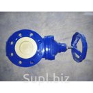 Задвижка с обрезиненным клином  Zetkama 111D-080-C56, DN80, PN16, ф/ф, корпус-чугун, клин-EPDM, Tmax=110°С