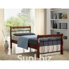 Кровать Signal VENECJA bis (черешня античная/черный) 90/200