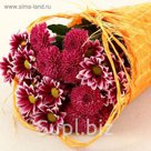 Салфетка Веер каскадный, лён, оранжевый