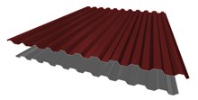 Профнастил С-21 RAL 3011 Красно-Коричневый 1.07(1,00)т.0,45