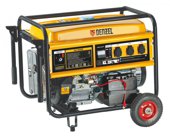 Генератор бензиновый GE 7900E, 6,5 кВт, 220 В/50 Гц, 25 л, электростартер DENZEL