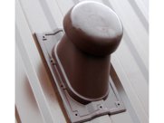 Выход универсальный 110/200 на профнастил С-21 коричневый