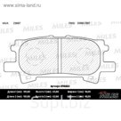 Тормозные колодки задние MILES E110223