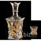 Подарочный набор из хрусталя (Х-леди) под виски  1штоф 700мл.+ 6 стаканов 240мл.; Артикул: 1542; Производитель стекла/хрусталя/фарфора:  Crystal Bohe