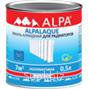 ALPALAQUE для радиаторов полуматовая термостойкая эмаль (супербелая, высокоэластичная, на очищенном растворителе); Упаковка (литр/кг):  0,5л / 0,61кг
