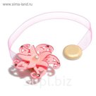 Подхват для штор на ленте "Ветерок", цвет розовый