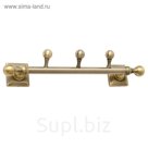 Крючок тройной Roytend antique bronze