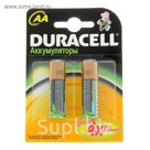 Аккумулятор Duracell, АА, HR6-2BL, 2450 mAh, блистер, 2 шт.