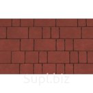 Комплект тротуарной плитки Старый город 80 мм Красный