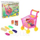 Игровой набор "Тележка Супермаркет" с продуктами, (маленькая), высота 27 см