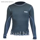 Термобелье (кофта) MAN Long shirt COOLMAX Черный M охл. эффект