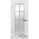 Межкомнатная дверь Порта Белая эмаль, стекло