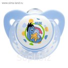 Соска-пустышка силиконовая ортодонтическая Disney, от 6 до 18 мес., цвета МИКС