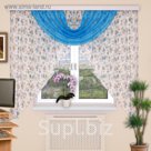 Штора кухонная "Парус". размер 180х400 см-1 шт., цвет 145