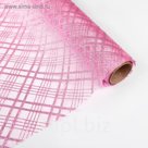 Органза "Геометрия", цвет светло-розовый, 0,48 х 4,5 м