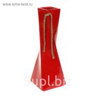 Ваза "Эквилибриум" средняя, красная, глянец
