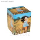 Шкатулка "Прогулка по лугу" квадратная