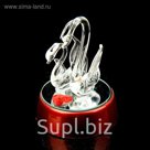 Сувенир световой "Лебедь с детками"