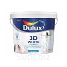 Краска DULUX 3D WHITE в/д для стен и потолков матовая BW, 10л
