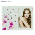 Фоторамка "Кокетка" серебристая, 9х13 см