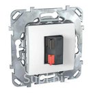 UNICA Розетка аудио в рамку белая (MGU5.486.18ZD)