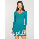 Трикотажное платье длины мини с узорами в темно-зеленом цвете, Цвет Темно-зеленый, Размер L FORS