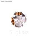 Крестовина JIF, 1/2", внутренняя резьба, латунь